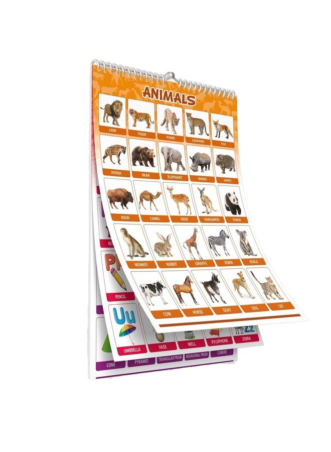 YUIOP - Big Size Kids Educational Charts - 16 Subjects - Double-Sided Laminated - Waterproof - Wiro Bound - Ideal for Learning - Interactive Toy - Image 1